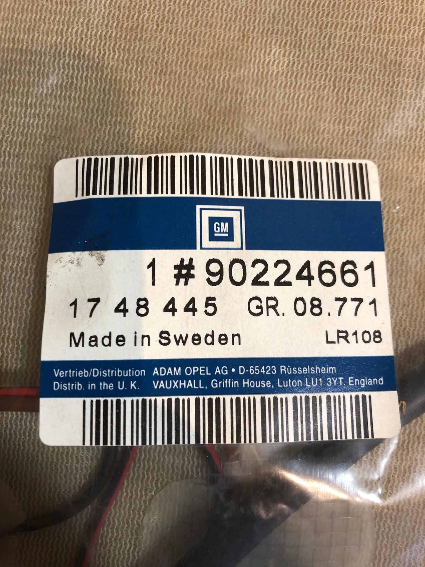 Original GM Opel Corsa A Heizmatte Vordersitz für Sportsitz Neu