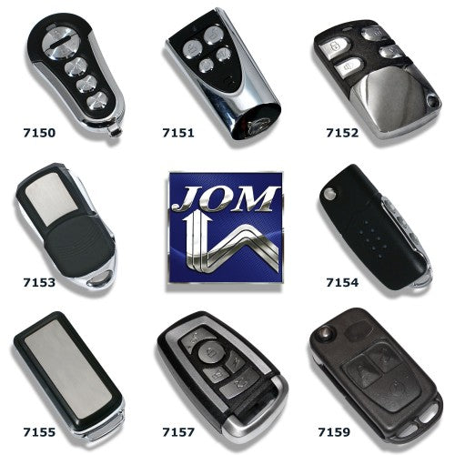 Handsender mit 3 Knopf Funktion, Klappschlüssel mit Platz für Transponder, schwarz