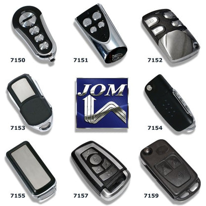 Handsender mit 3 Knopf Funktion, Klappschlüssel mit Platz für Transponder, schwarz