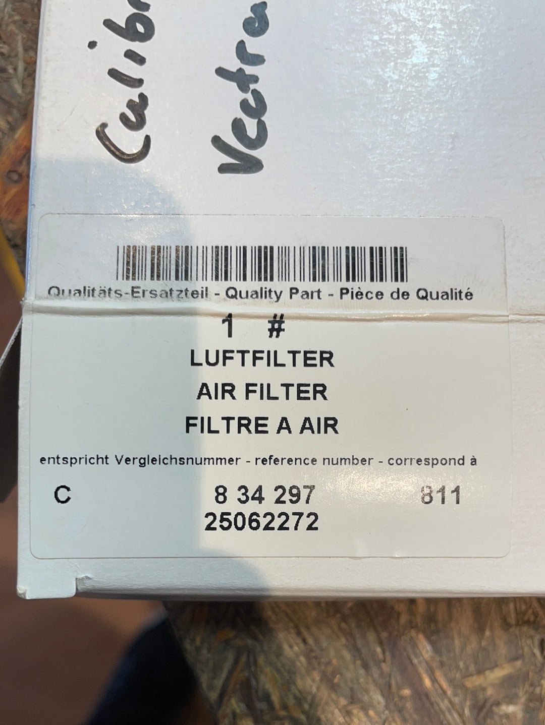 Original GM Opel Calibra Vectra A Luftfilter Neu
