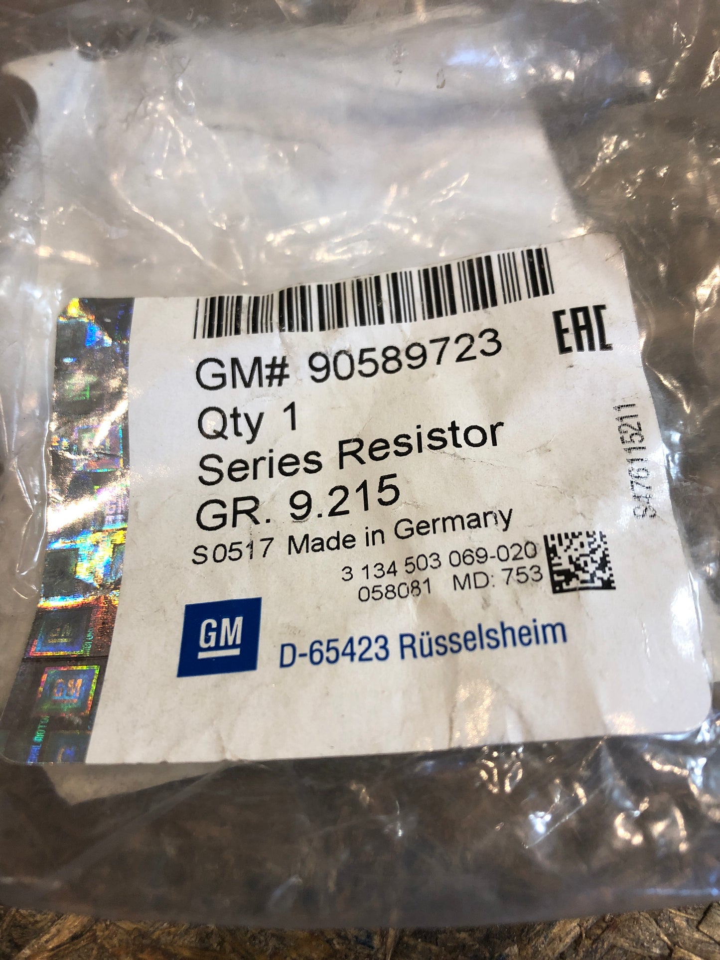 Original Opel Astra G Zafira A Widerstand Kühler Neu