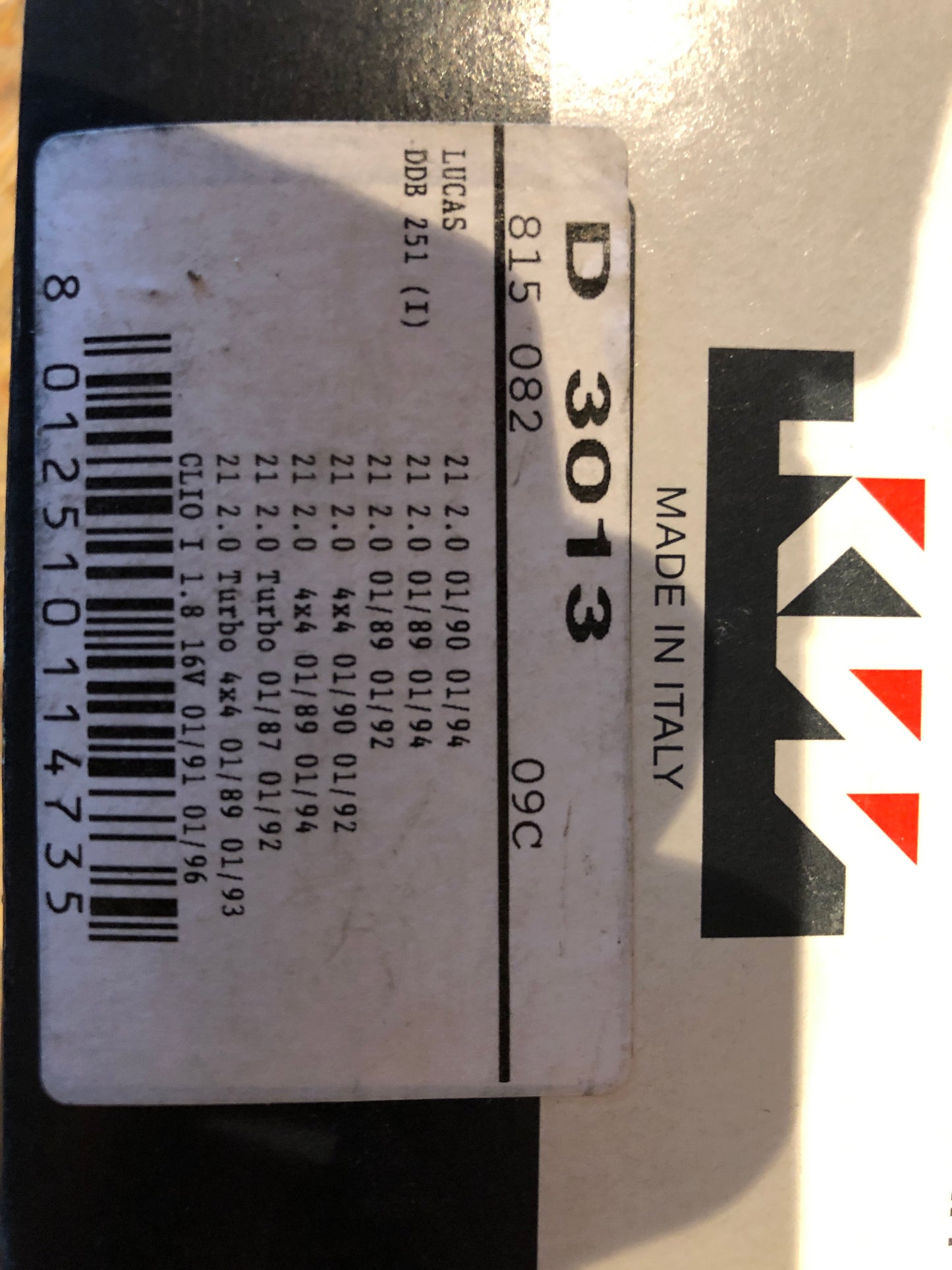 KW Renault 21 Abdeckung Verteiler Neu Zubehör