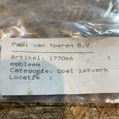 Original GM Opel Rekord E Emblem „2.0“ Neu