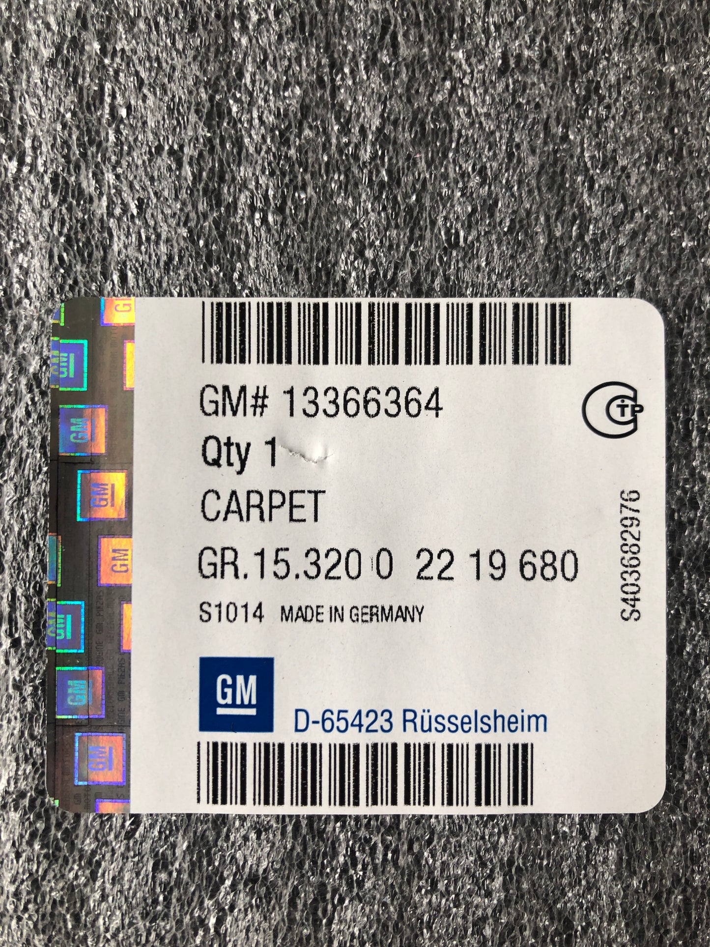 Original GM Opel Zafira C Tourer Laderaumboden Kofferraumboden Neu