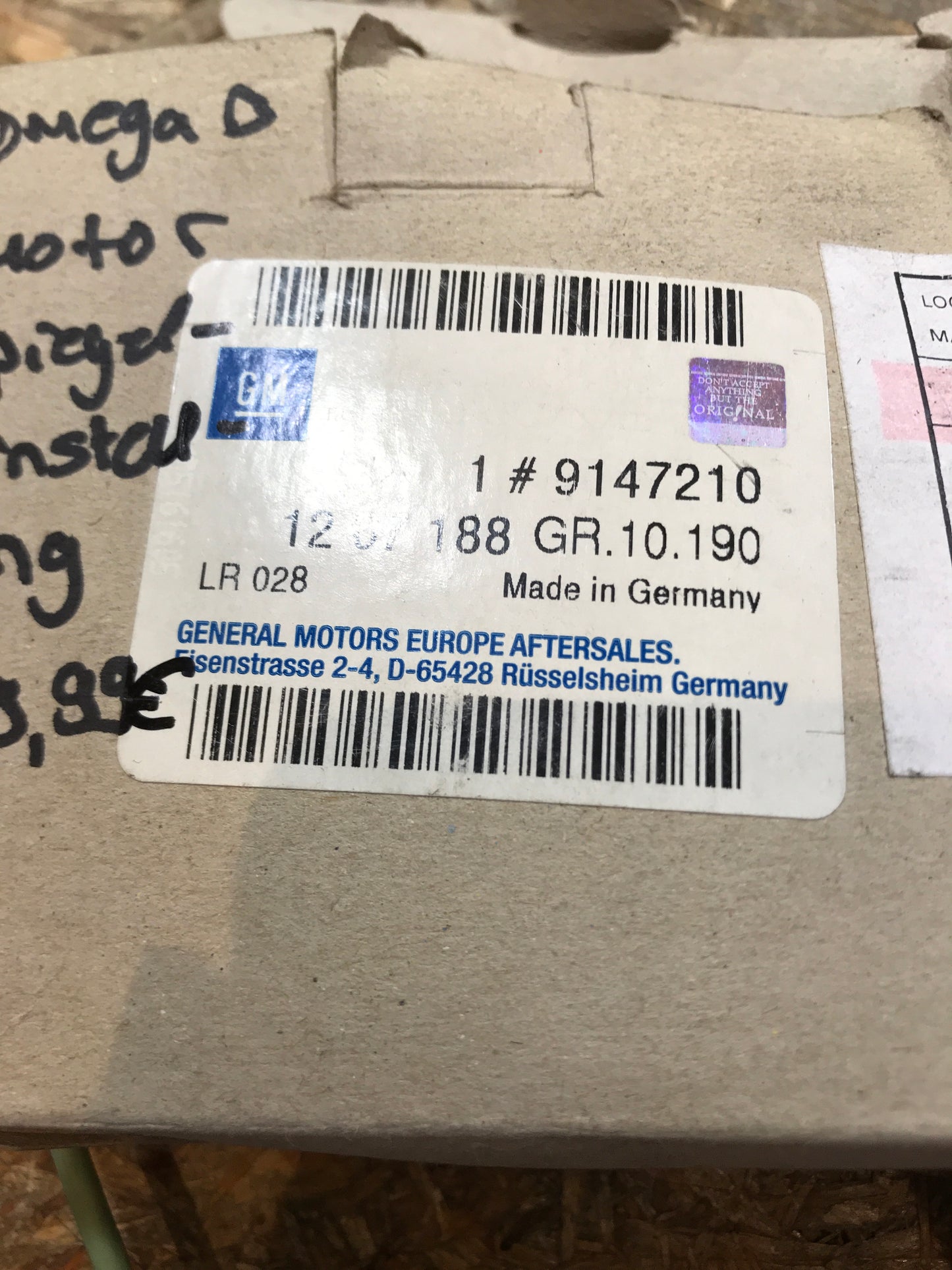 Original Omega B Motor spiegeleinstellung NEU