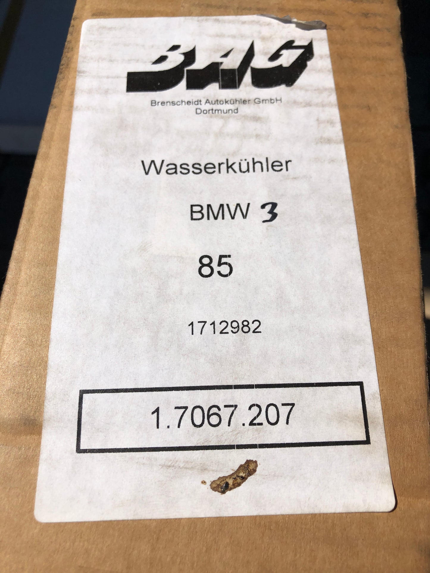 BAG BMW 3 5 Kühler Neu