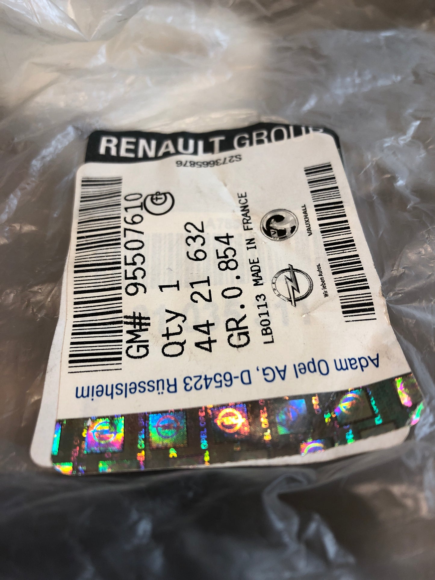 Original Opel Vivaro A Kupplungsnehmerzylinderrohr Neu