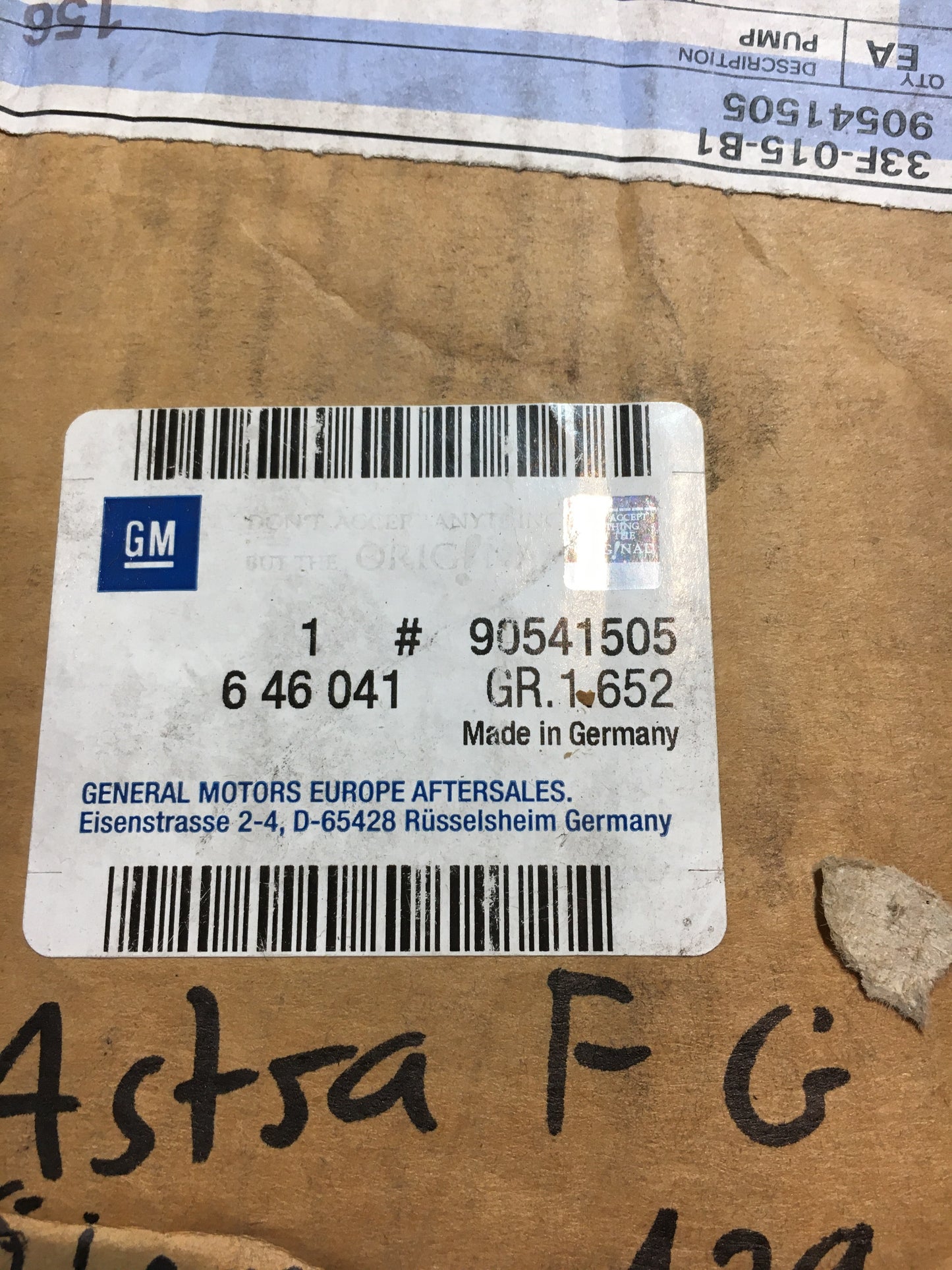 Original Astra F / G Ölpumpe NEU