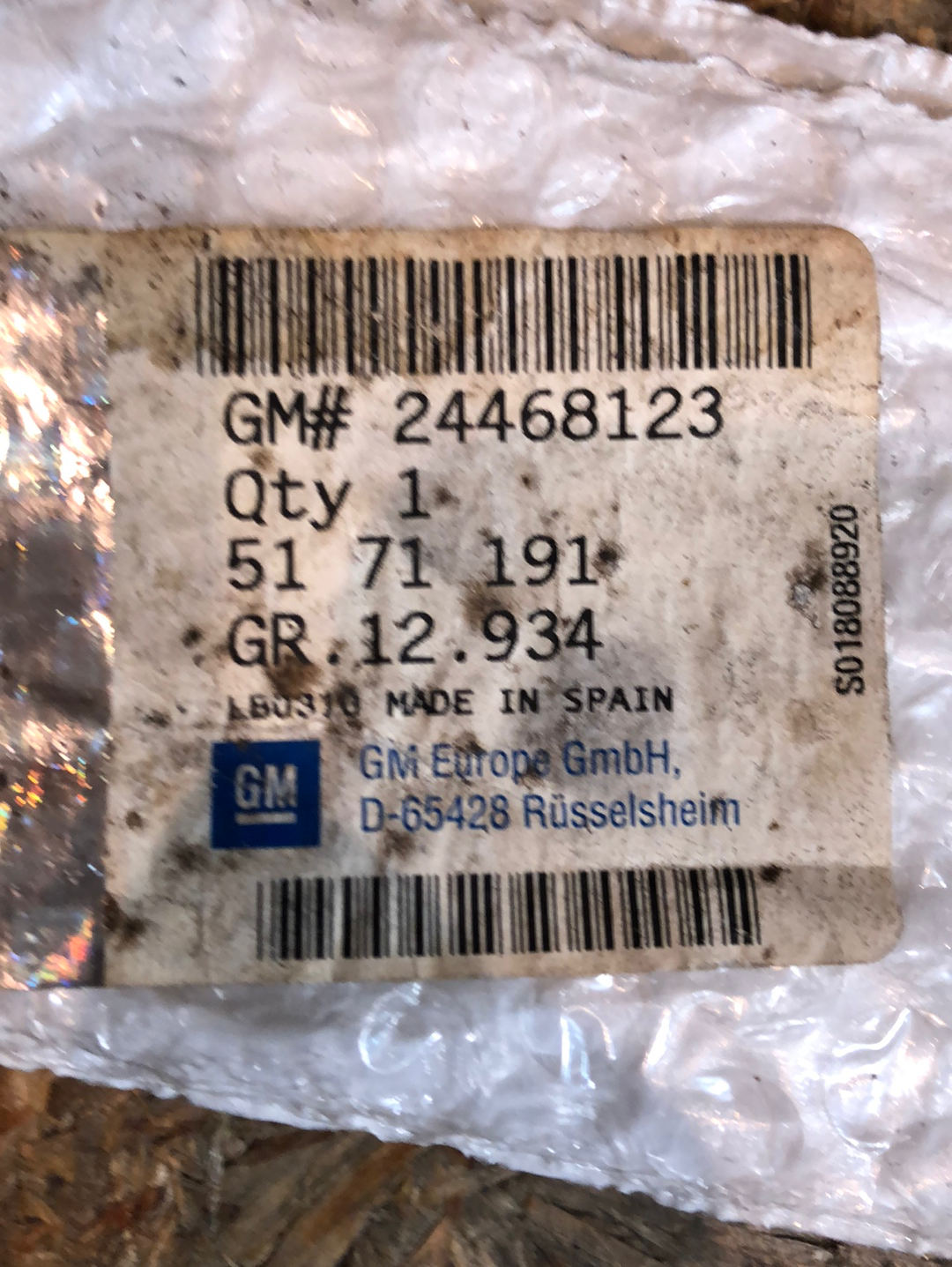 Original GM Opel Corsa C 5-Türer Zierleiste Hinten Links Neu