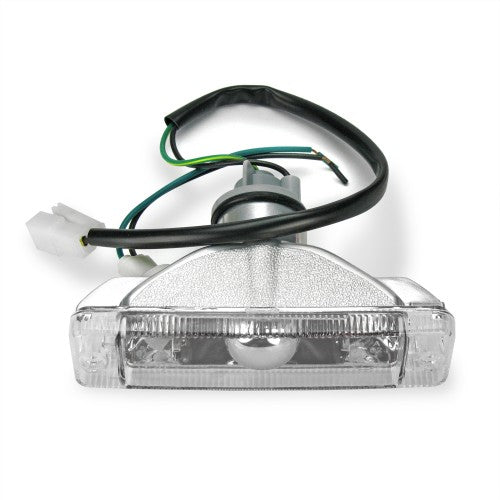 Frontblinker, Blinker, mit integriertem Standlicht, Klarglas / chrom