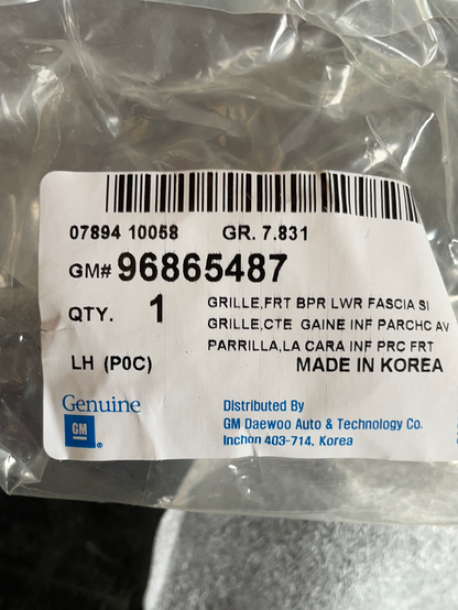 Original GM Daewoo Kalos Grilleinsatz Neu