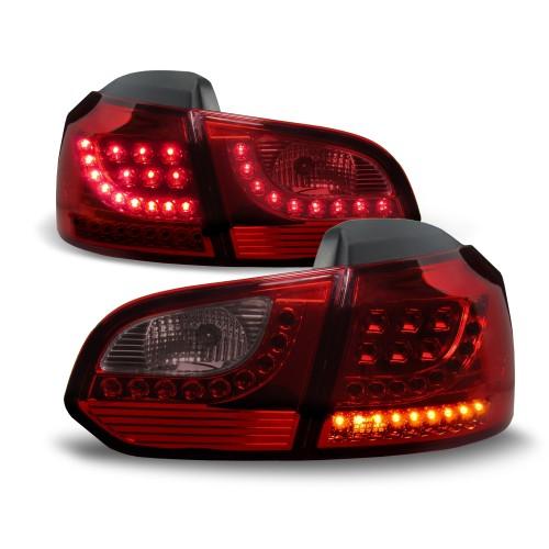 Urban Style LED Rückleuchten dunkelrot passend für VW Golf 6 Bj. 08-12