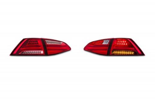 Lightbar Rückleuchten Heckleuchten Klarglas rot passend für VW Golf 7 ab Bj. 2013-