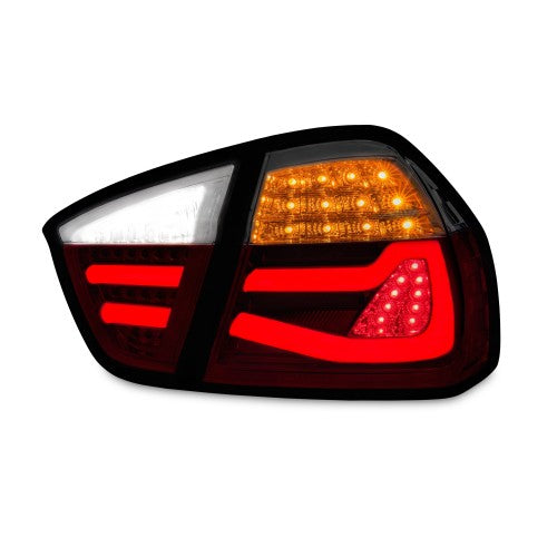 Lightbar Rückleuchten rauch/rot schwarz für BMW E90