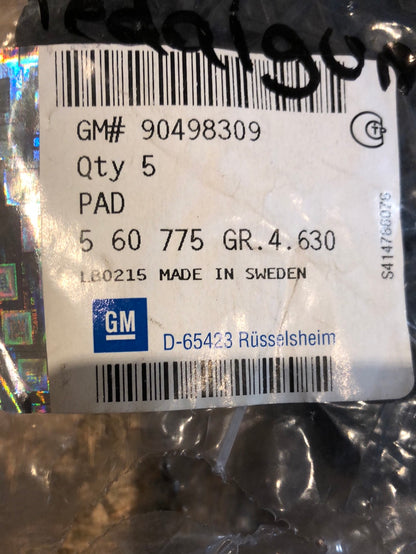 Original GM Opel Astra G H Zafira B Pedalgummi Neu
