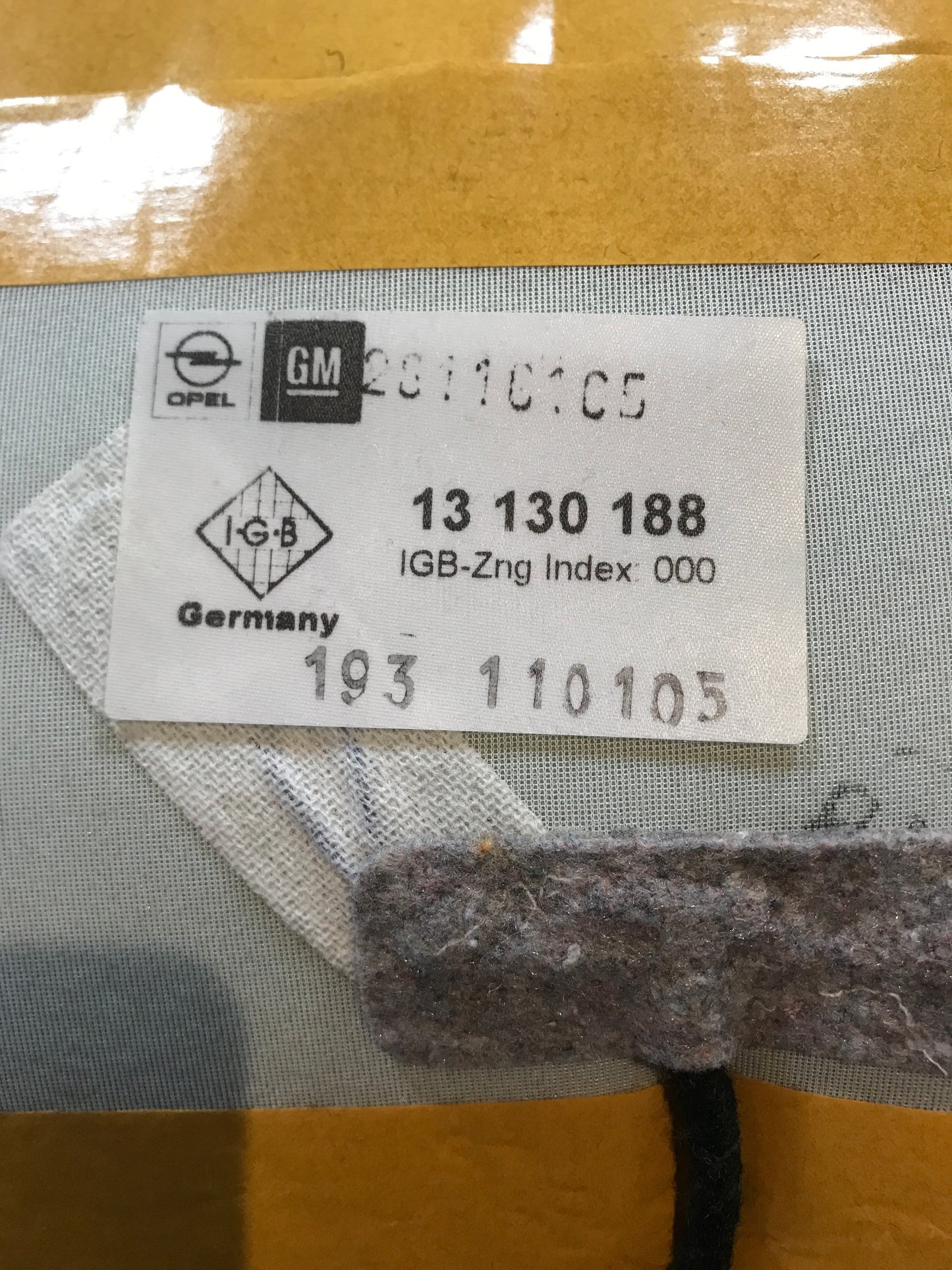 Original Opel Astra G Zafira A Heuzmatte Vordersitz NEU