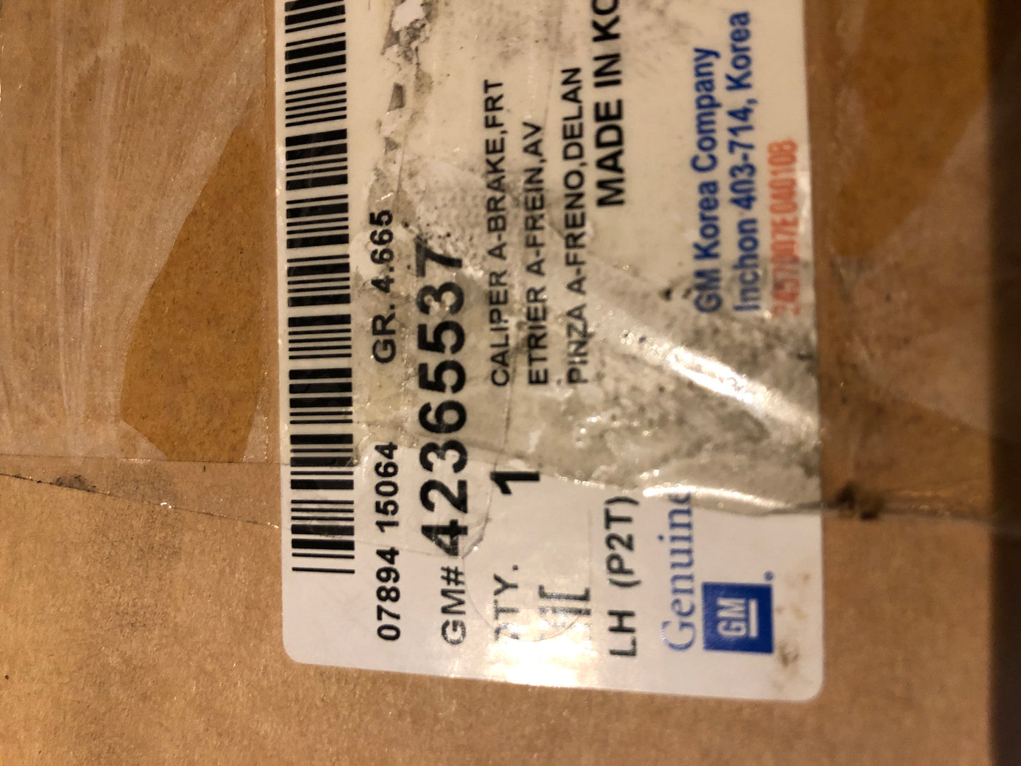 Original Chevrolet Aveo Bremssattel Neu