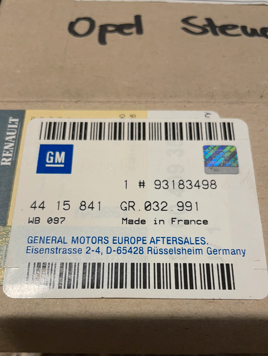 Original GM Opel Steuergerät Neu