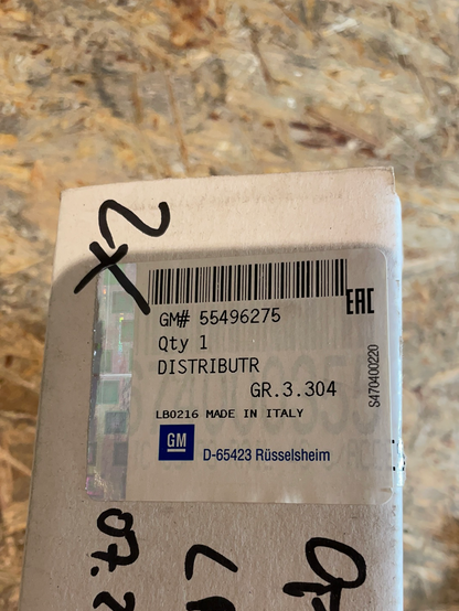 Original GM Opel Meriva 1.4 Turbo LPG Verteiler 16V EcoFlex Neu