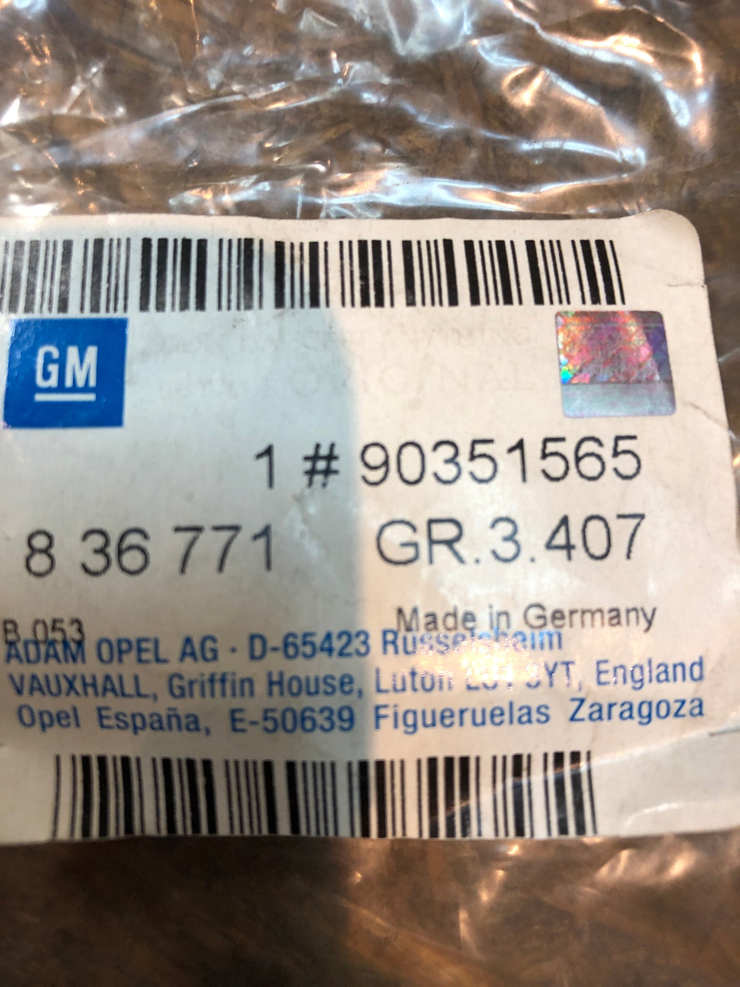 Original GM Opel Astra F Ansaugrohr Neu