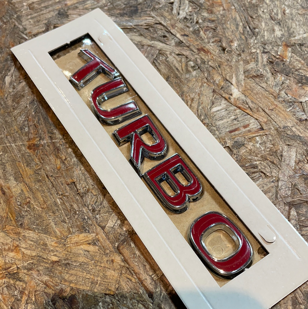 Original GM Opel Emblem „Turbo“ Neu