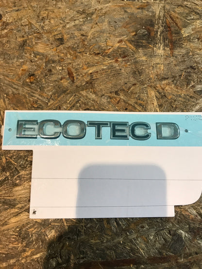 Original ECOTEC D Schriftzug Stiefel Abzeichen NeU