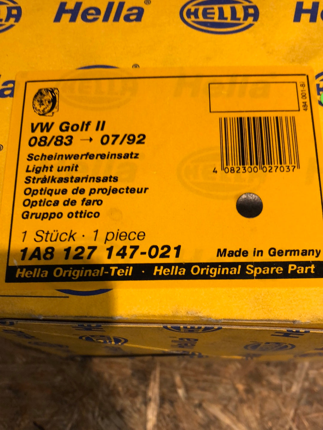 Original Hella VW Golf 2 Bj. 83 - 92 Scheinwerfereinsatz Neu