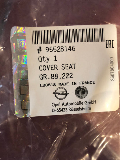 Original GM Opel Grandland X Sitzbezug Rückenlehne Leder Schwarz Neu