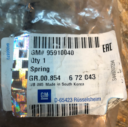 Original GM Opel Mokka Feder Pedal Neu