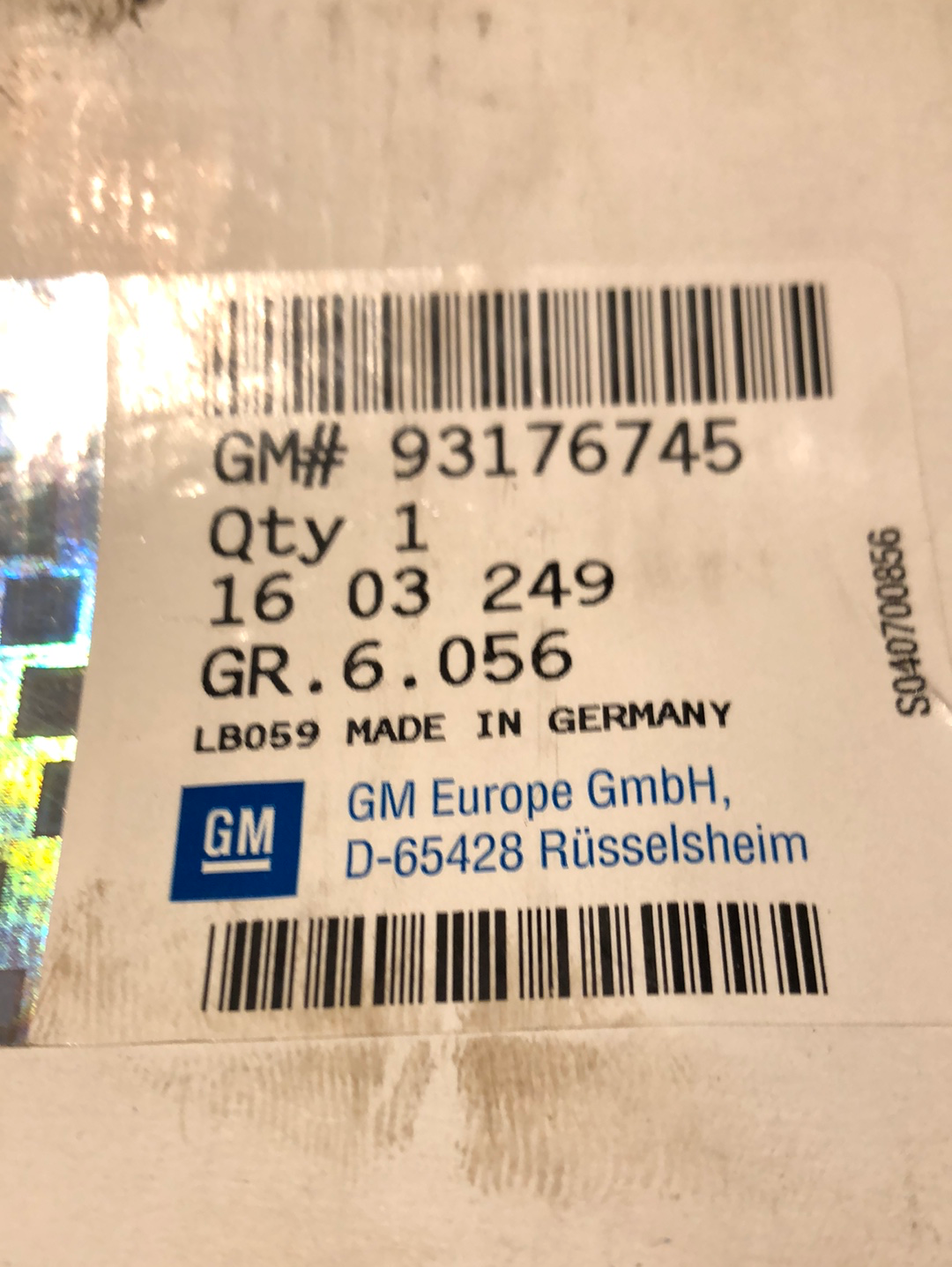 Original GM Opel Meriva A Faltenbalgsatz Neu