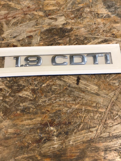 Original GM Opel Vectra C Emblem Schriftzug „1.9 CDTi“ Neu