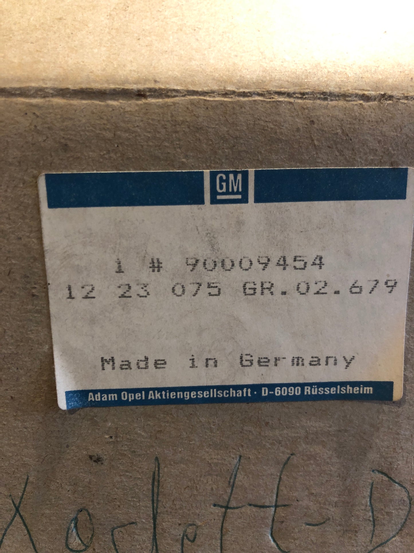 Original GM Opel Kadett D Rücklicht rechts schwarz Neu