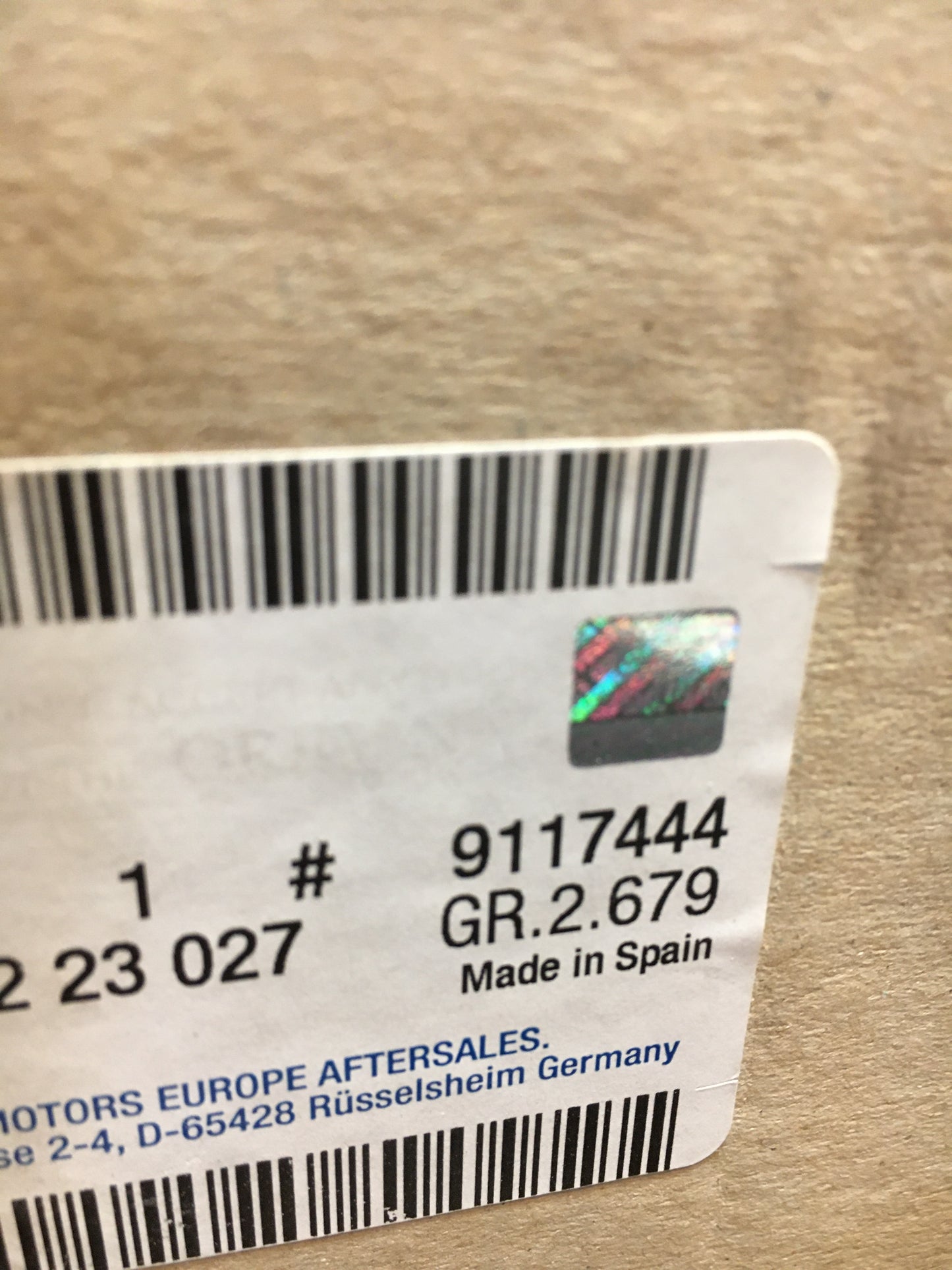 Origianl Zafira B Heckleuchte Rechts NEU