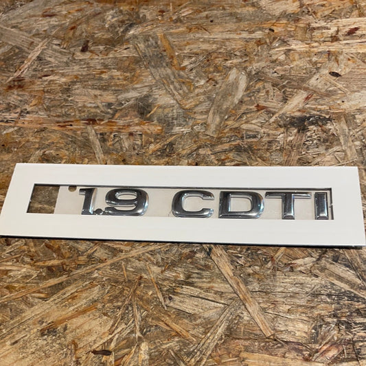 Original GM Opel Vectra C Caravan Schriftzug „1.9 CDTI“ hinten Neu