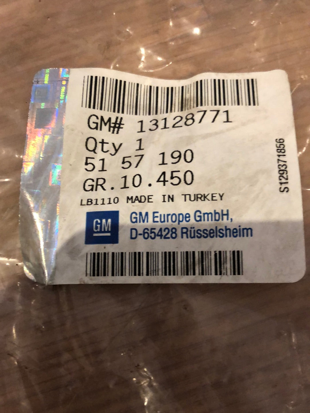 Original GM Opel Zafira B Gummiabdichtung Heckklappe Neu