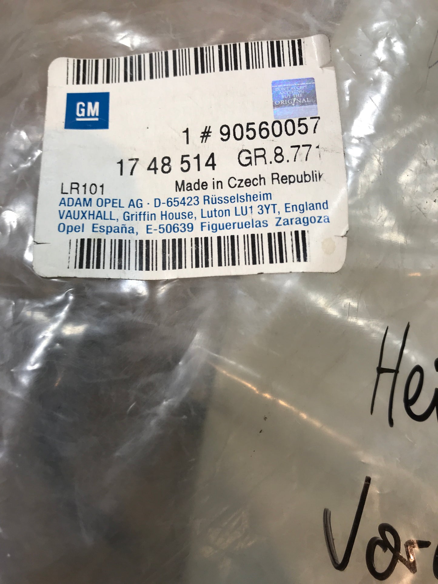 Original Opel Astra G Zafira A Heizkissen Vordersitze NEU