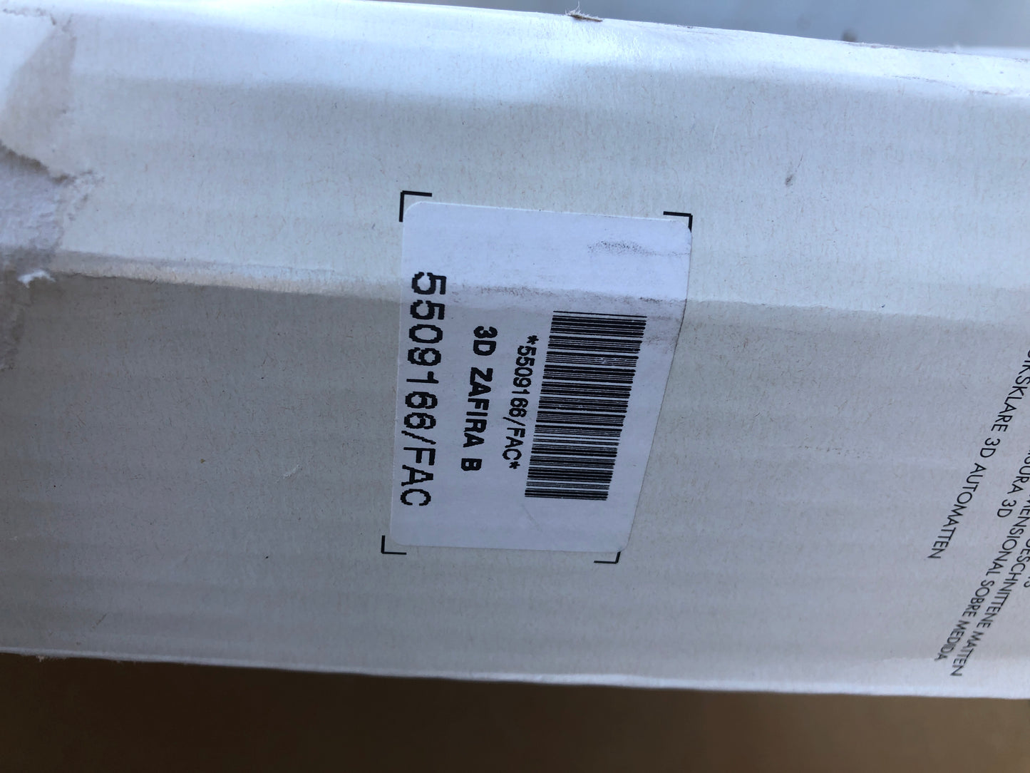 Opel Zafira B Fußmatten Set Neu