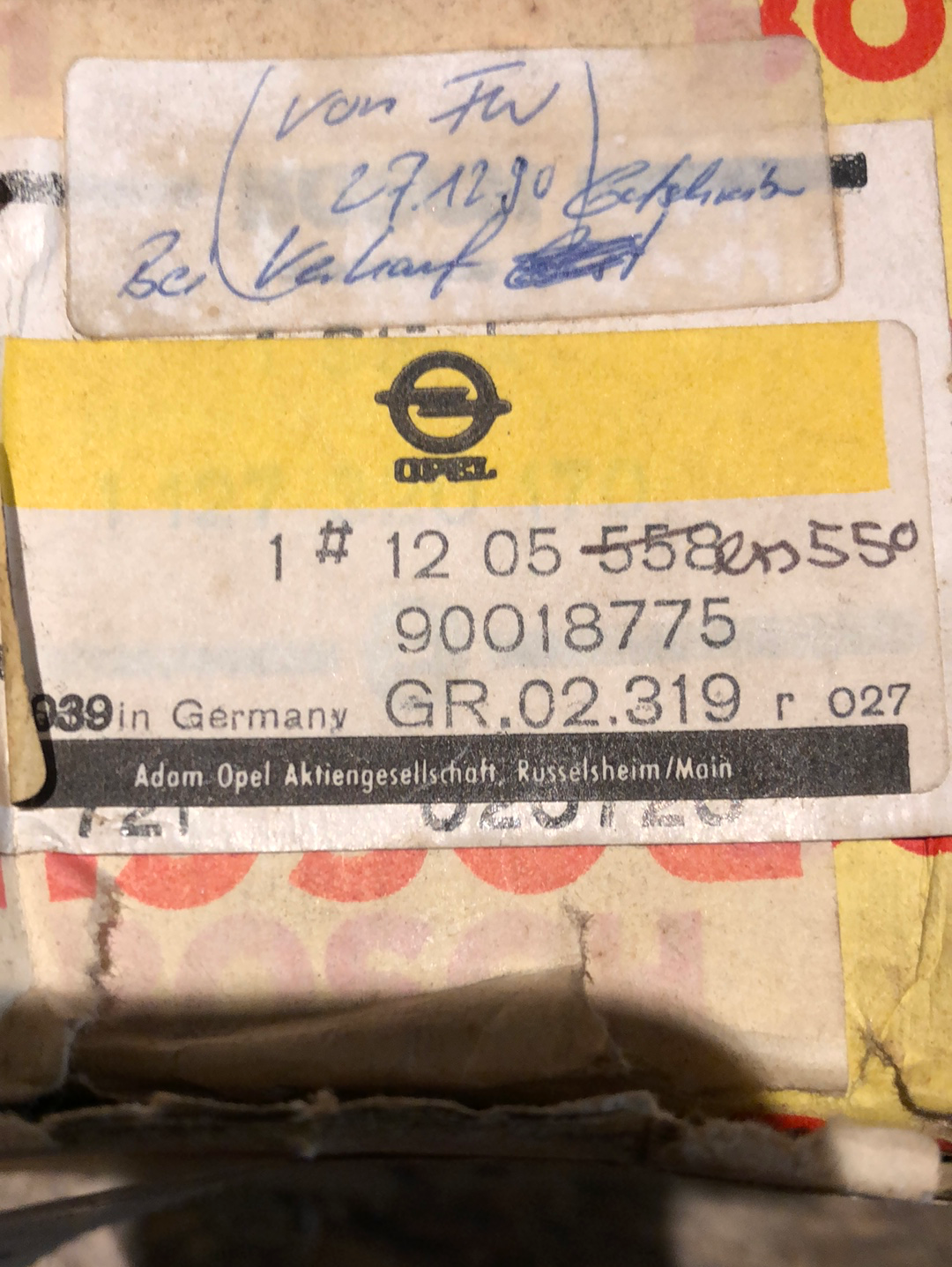 Original GM Opel Ascona C Diodenplatte Lichtmaschine Neu