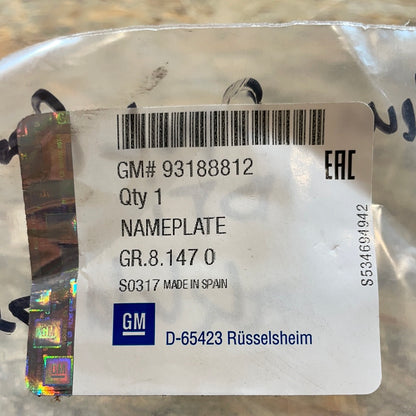 Original GM Opel Corsa D CDTI Emblem Heckklappenemblem Neu