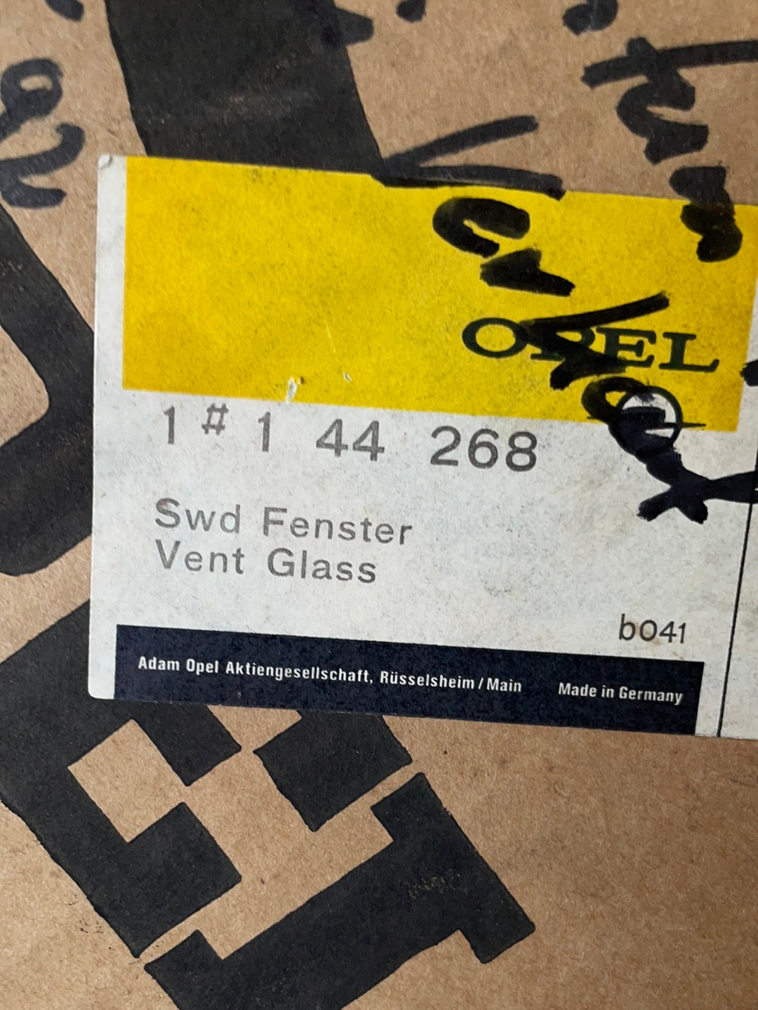 Original GM Opel Kadett B Coupé Ausstellfenster links gebraucht!!! Neu