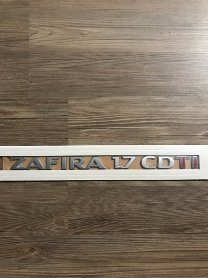 Original Zafira C 1,7 CDTI Emblem Hecklappe NEU