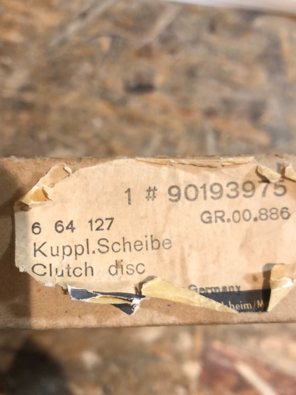 Original GM Opel Manta B Rekord E Kupplungsscheibe Neu