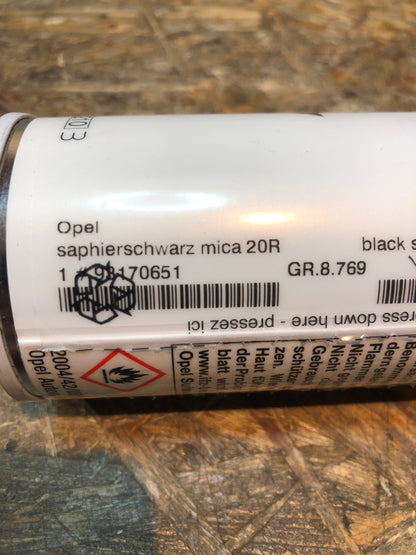 Original GM Opel Lackspray saphierschwarz mica 20R Neu