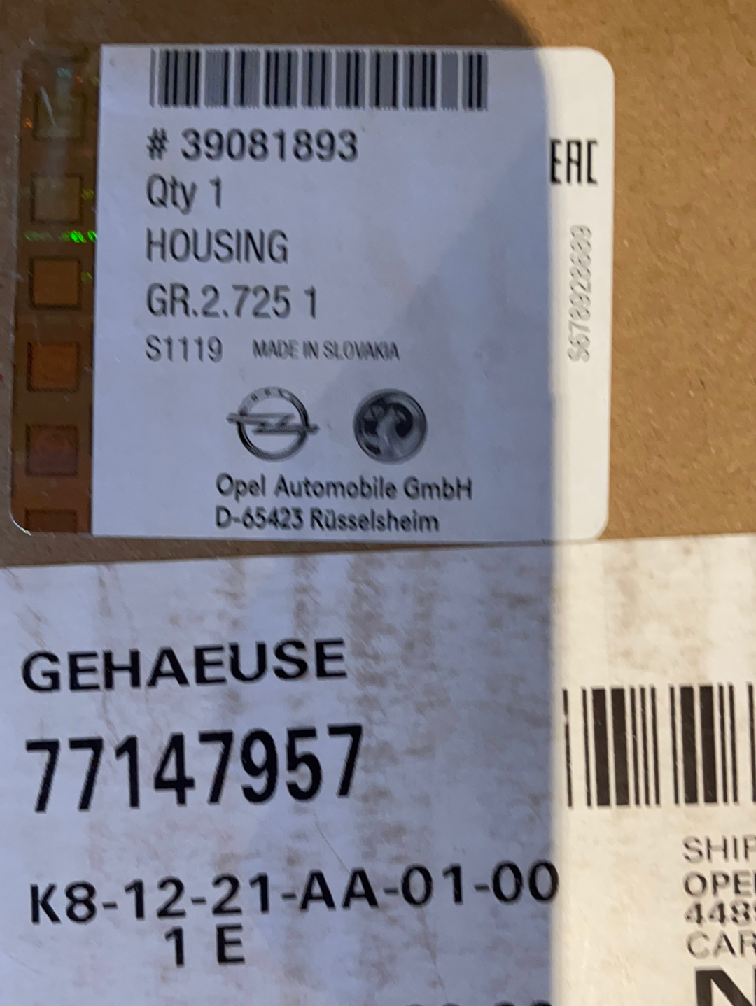 Original GM Opel Astra K Scheinwerfer vorne rechts Neu