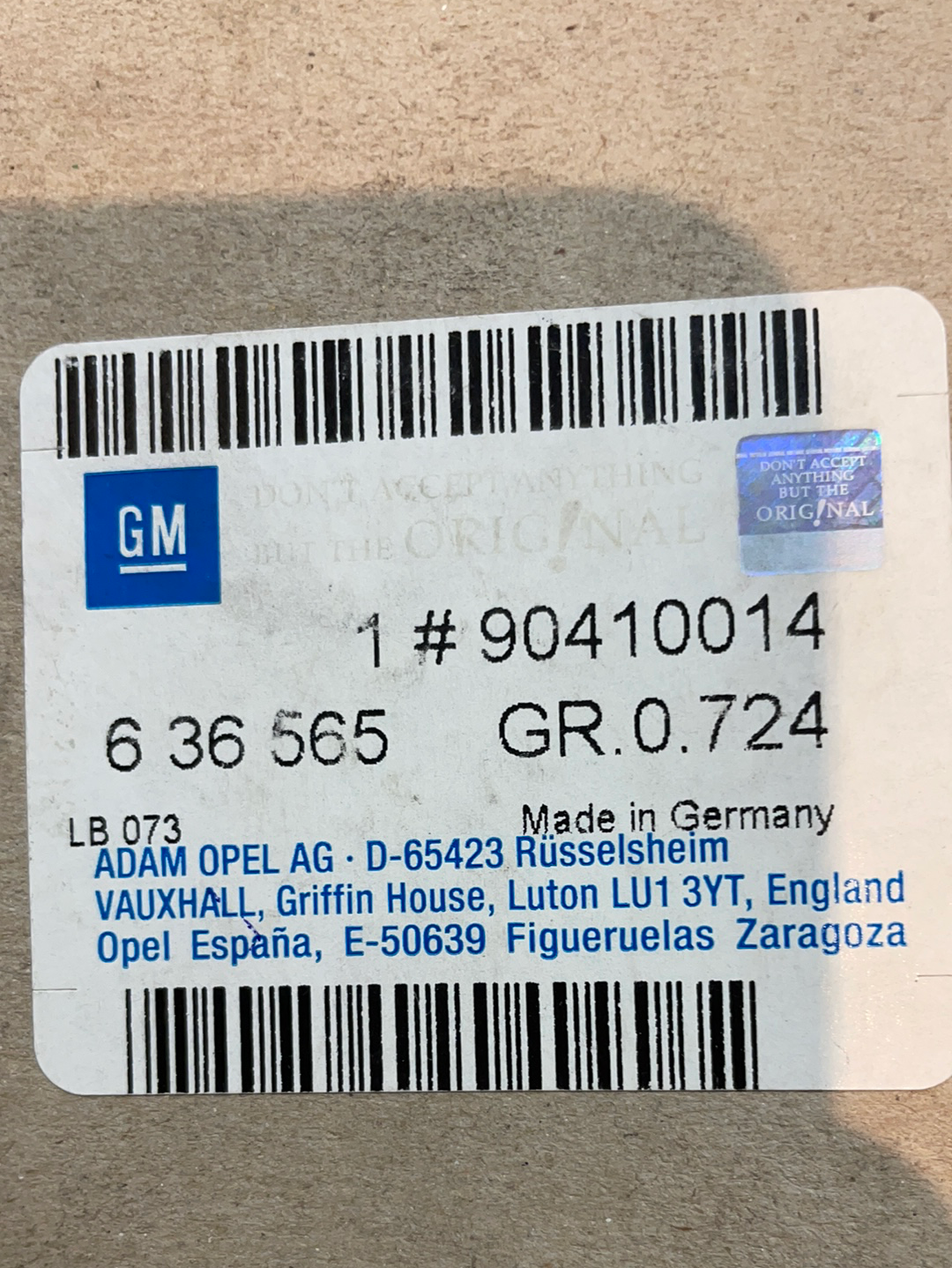 Original GM Opel Zahnriemen 111 Zähne Neu