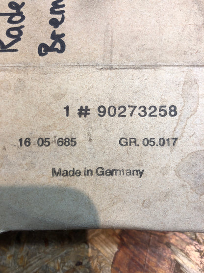 Original GM Opel Kadett E Bremsbelagsatz (5.6 stark) Neu