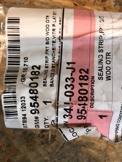 Original GM Chevrolet Dichtstreifen Fenster Vorne Links Neu