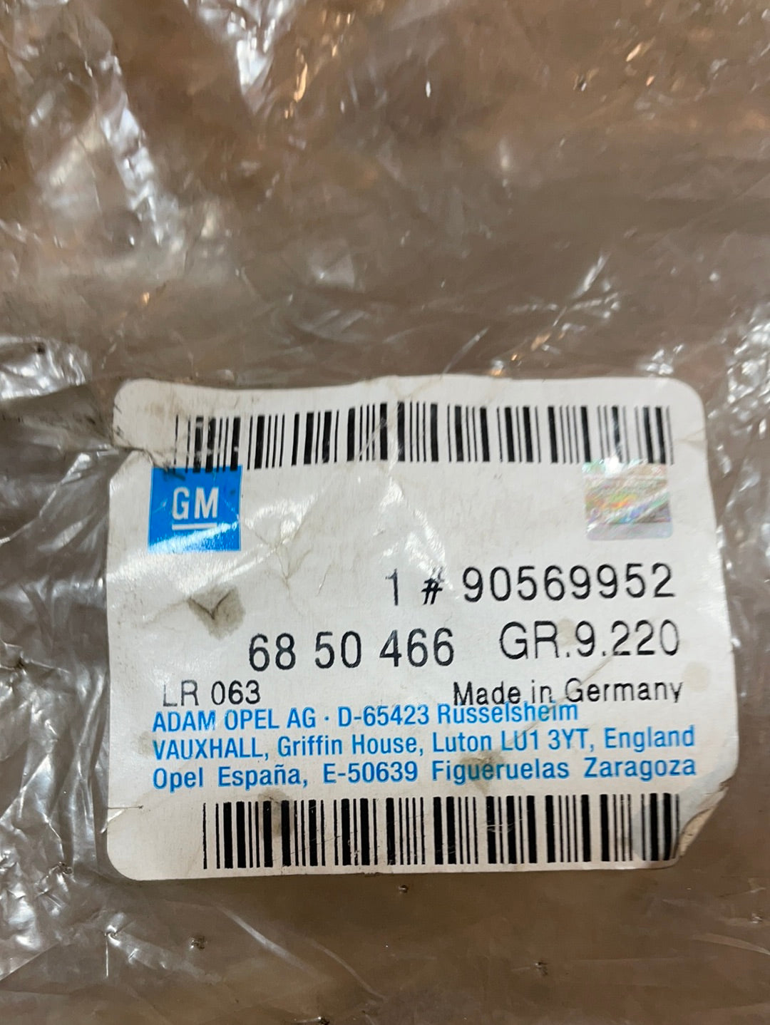 Original GM Opel Vectra B Klimaanlage Kühlmittelleitung Neu