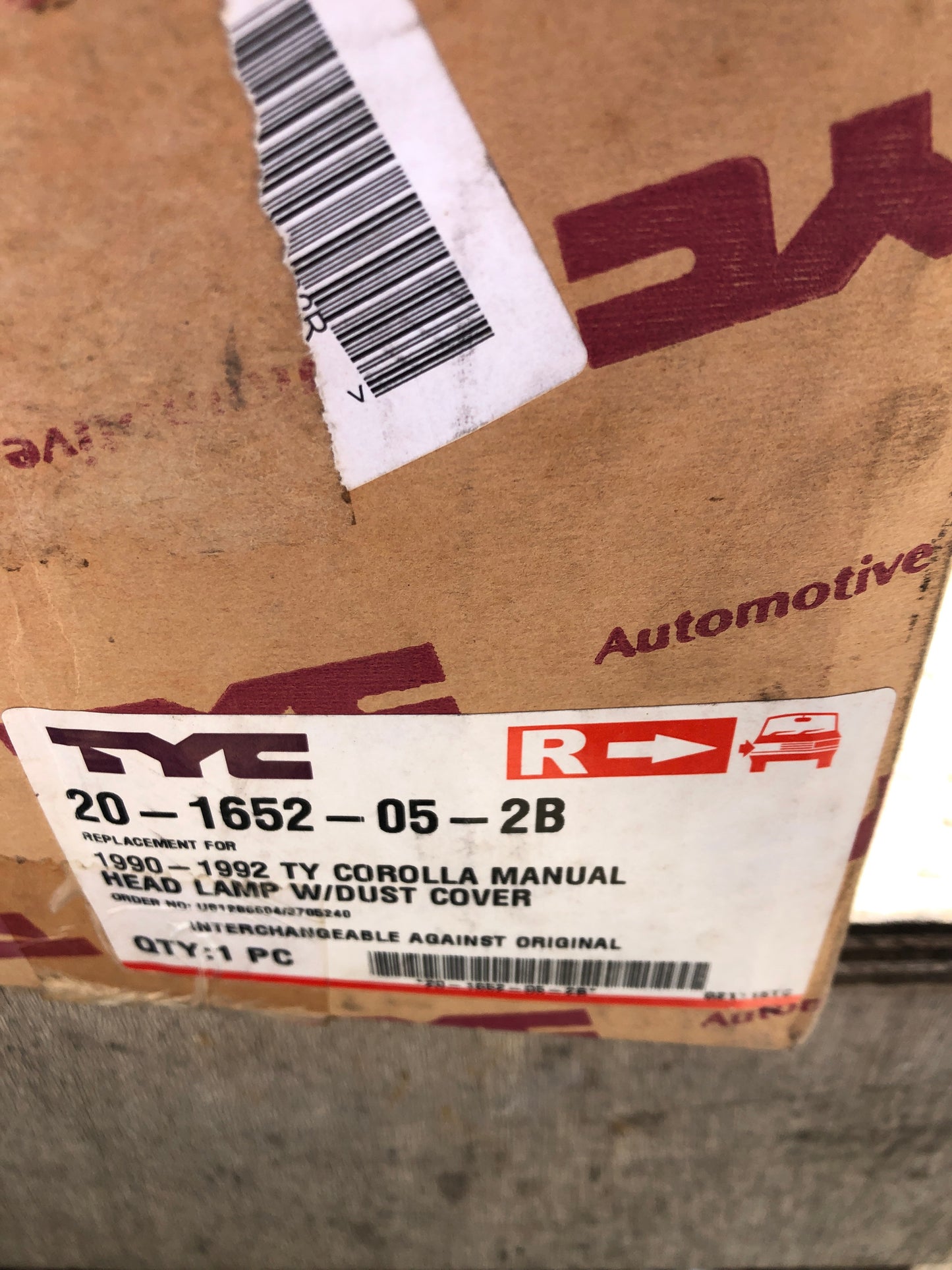 Original TYC Toyota Corolla Scheinwerfer rechts Neu