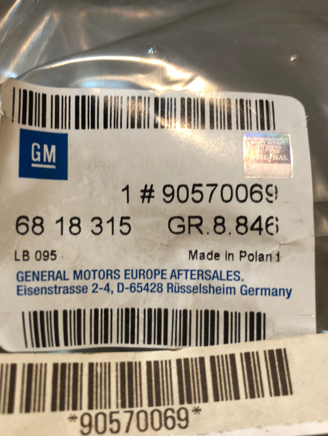 Original GM Opel Calibra Astra F Heizungsschlauch Neu
